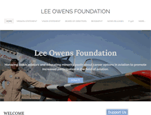 Tablet Screenshot of leeowensfoundation.org